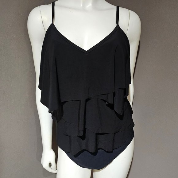 Beyond Control Solid Citizen Tiered One Piece Swimsuit - Picture 2 of 13